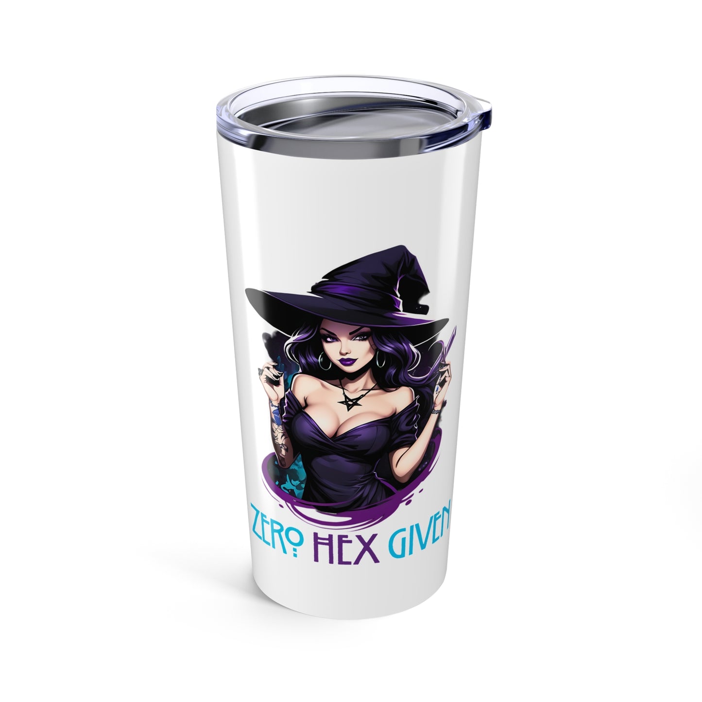 Witchy Zero Hex Given Motivational Drinkware for Daily Inspiration, Unique Gift for Friends, Perfect for Home, Office, and Travel