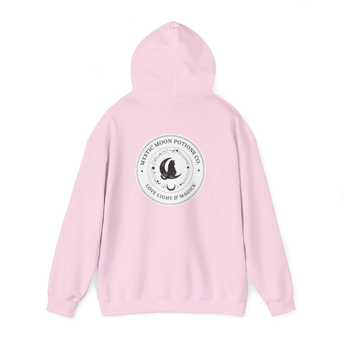 Mystic Moon Potions Co. Hoodie, Unisex Hooded Sweatshirt, Cozy Witchy Apparel, Halloween Gift, Spiritual Fashion, Everyday Wear