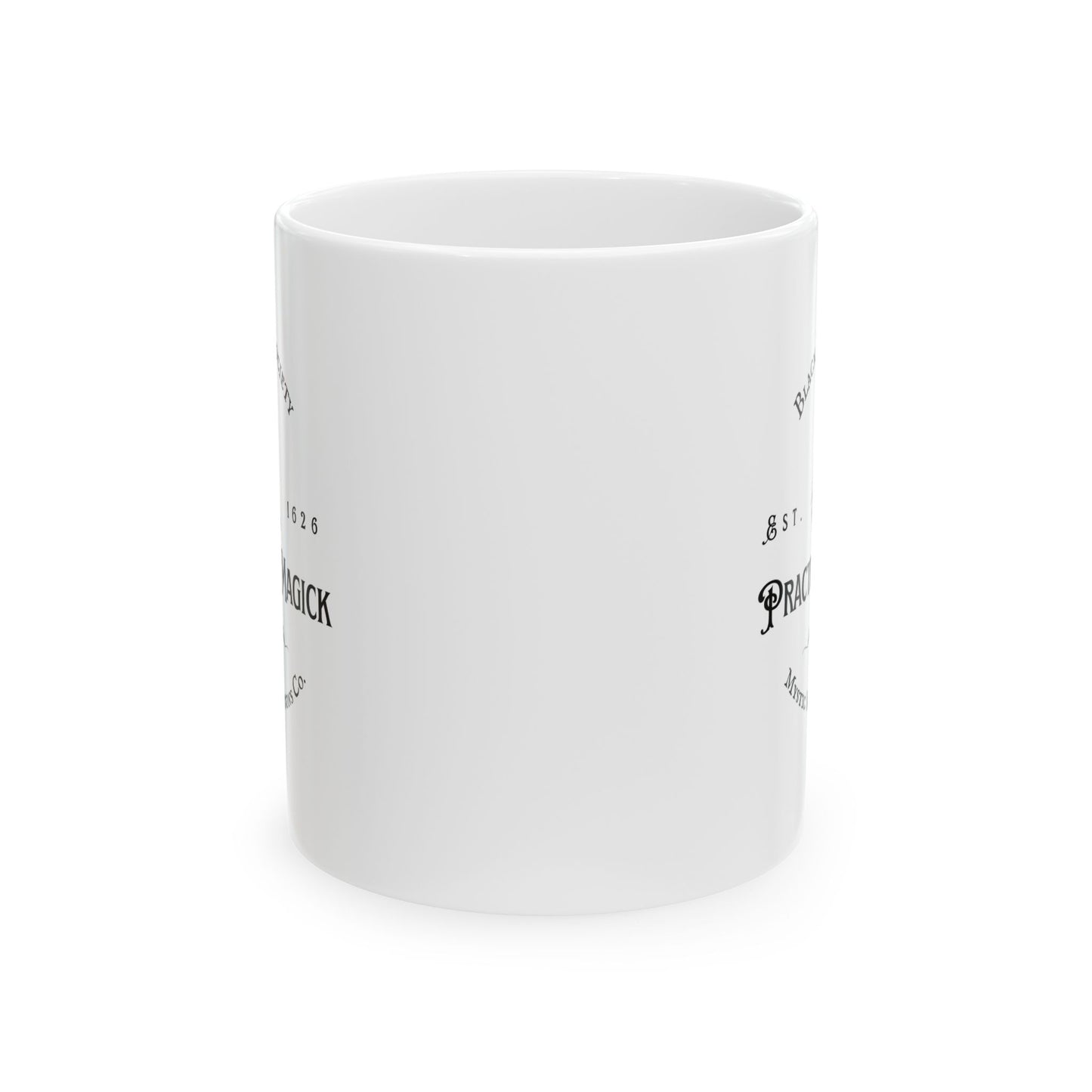 Mystic Moon Potions Co. Practical Magick Ceramic Mug, Perfect Gift for Coffee Lovers, Unique Tea Cup, Home & Office Decor, Birthday & Holiday Present