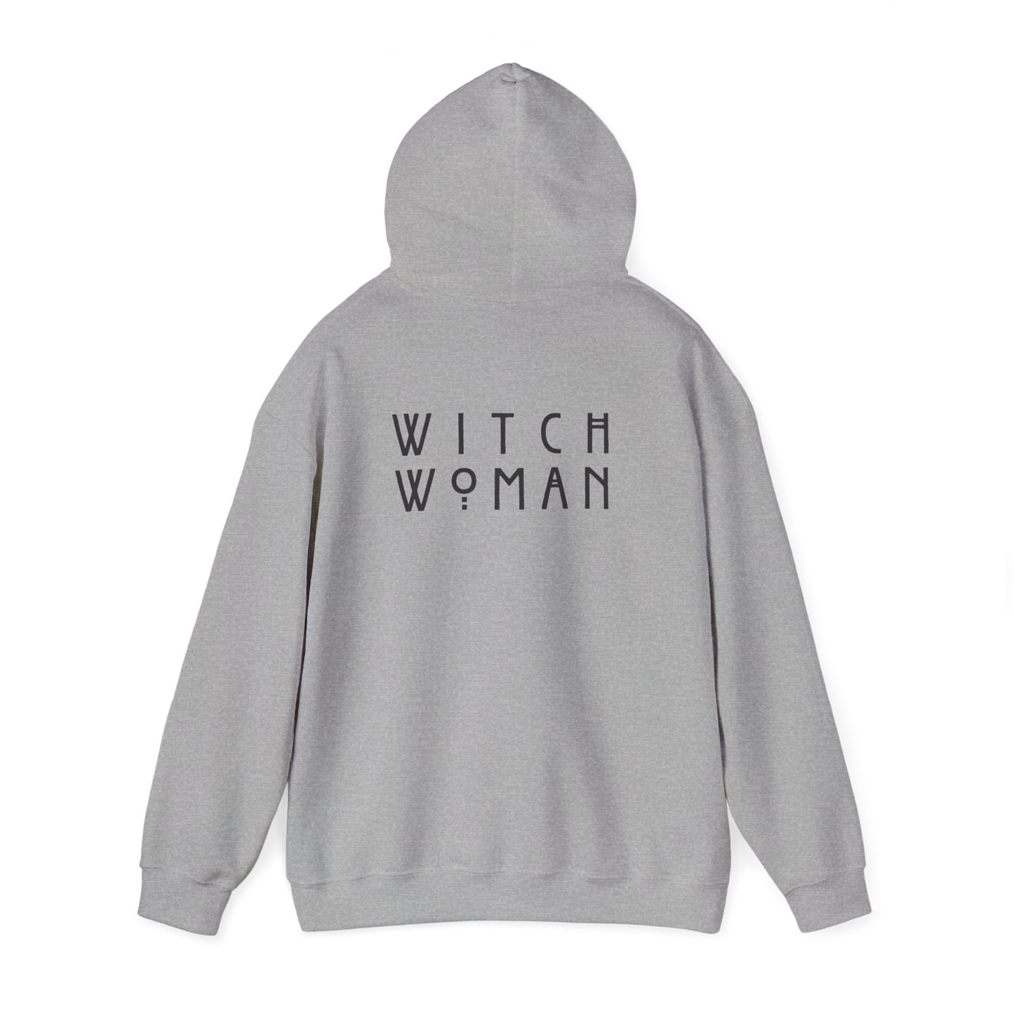 Witch Woman Hoodie, Unisex Hooded Sweatshirt, Cozy Witchy Apparel, Halloween Gift, Spiritual Fashion, Everyday Wear