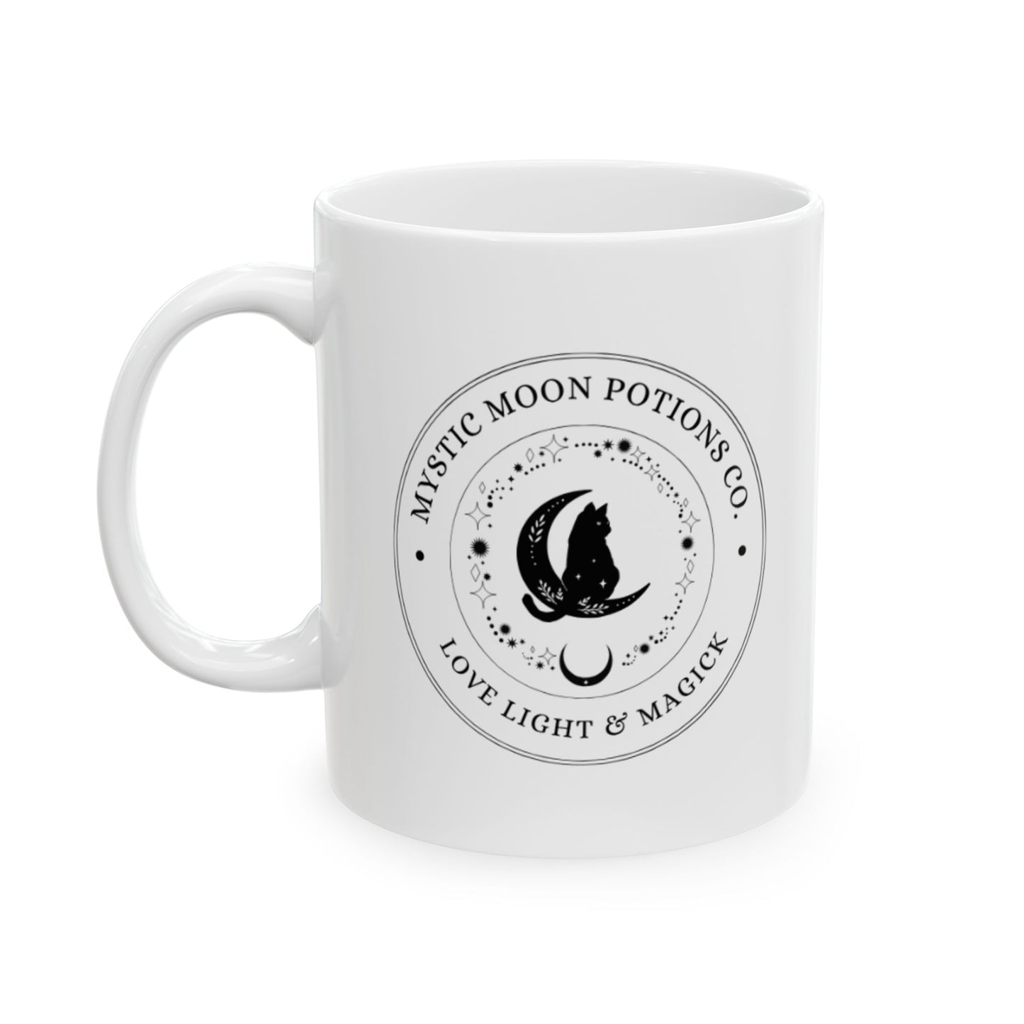Mystic Moon Potions Co. Ceramic Mug, Perfect Gift for Coffee Lovers, Unique Tea Cup, Home & Office Decor, Birthday & Holiday Present