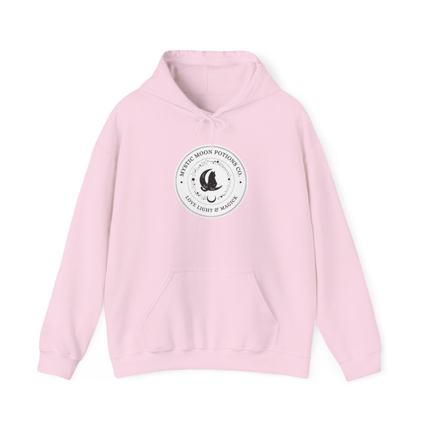Mystic Moon Potions Co. Hoodie, Unisex Hooded Sweatshirt, Cozy Witchy Apparel, Halloween Gift, Spiritual Fashion, Everyday Wear