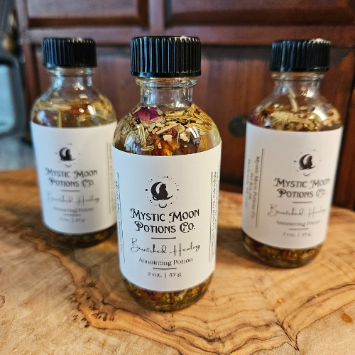 Bewitched Healing Potion | Crystal & Herb Infused Ritual Oil for Self-Care | Practical Everyday Magic