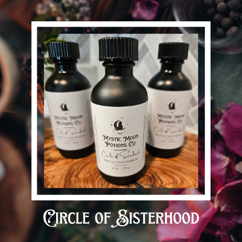 Circle of Sisterhood | Protection Potion Ritual Oil | Circle of Sisterhood |  Anointing Oil with Obsidian and Rosemary