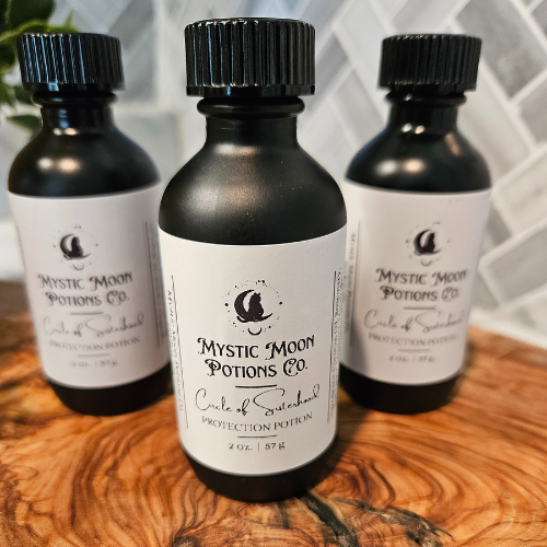 Circle of Sisterhood | Protection Potion Ritual Oil | Circle of Sisterhood |  Anointing Oil with Obsidian and Rosemary