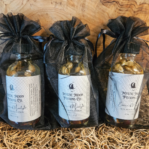 Essence of Moonlight Full Moon Potion | Spell Oil | Crystal & Herb Infused Anointing Oil for Rituals
