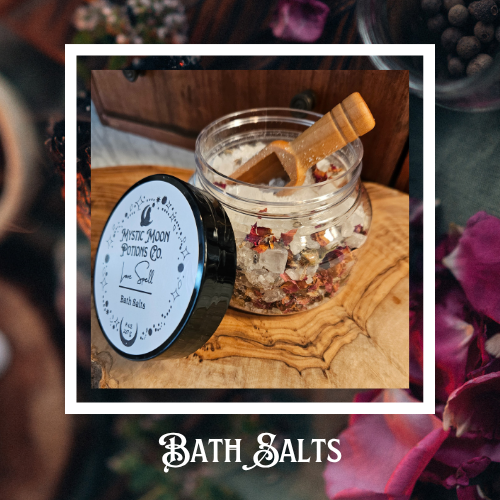 Bath Salts | Magick Bath Salts | Ritual Bath Salts | Herbal Spell Soak for Love, Cleansing, Protection & Healing | Witchy Self Care