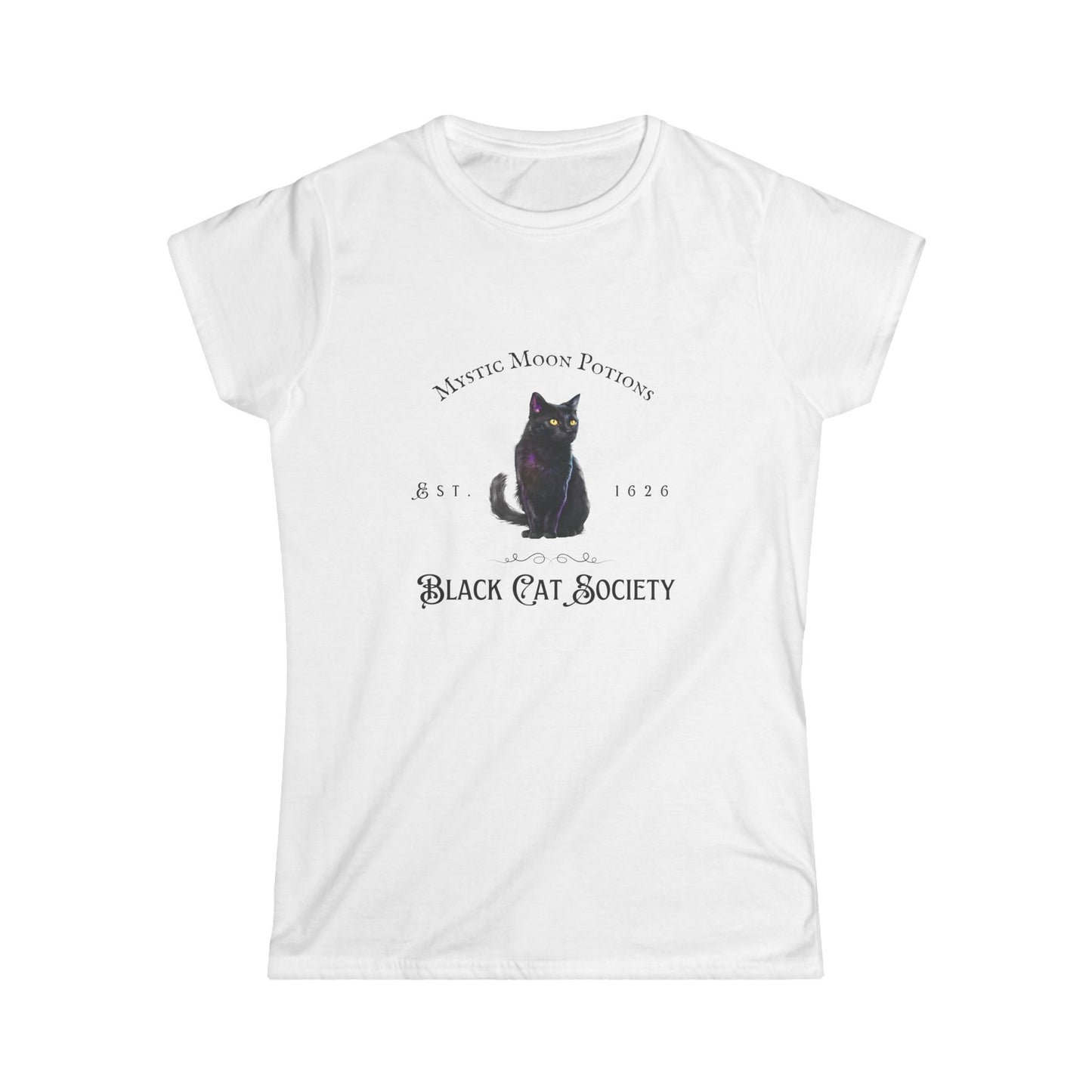 Black Cat Society Softstyle Tee