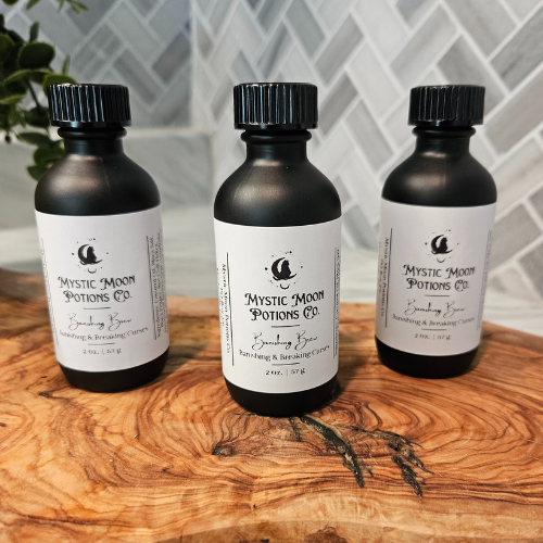 Banishing Brew Ritual Oil | Potion for Banishing, Protection & Cleansing | Anointing Spell Oil with Black Salt & Obsidian