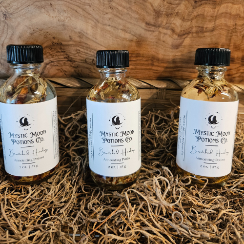 Bewitched Healing Potion | Crystal & Herb Infused Ritual Oil for Self-Care | Practical Everyday Magic