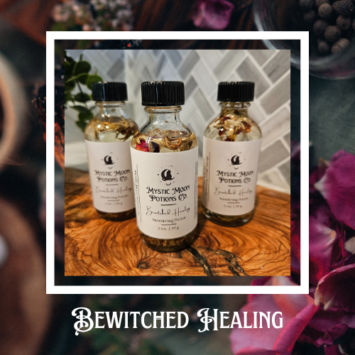 Bewitched Healing Potion | Crystal & Herb Infused Ritual Oil for Self-Care | Practical Everyday Magic